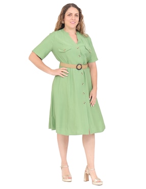 Vestido a la rodilla formal Duplan Petite para mujer