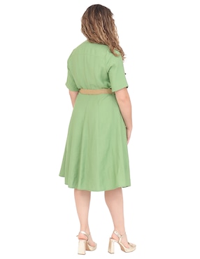 Vestido a la rodilla formal Duplan Petite para mujer