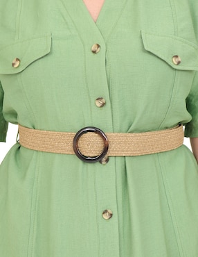 Vestido a la rodilla formal Duplan Petite para mujer