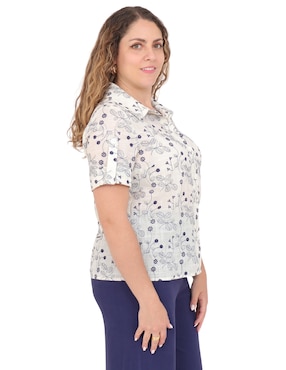 Blusa Duplan Petite manga corta para mujer