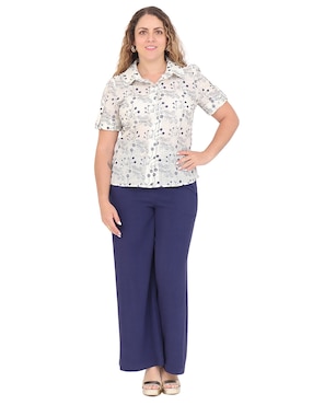 Blusa Duplan Petite manga corta para mujer