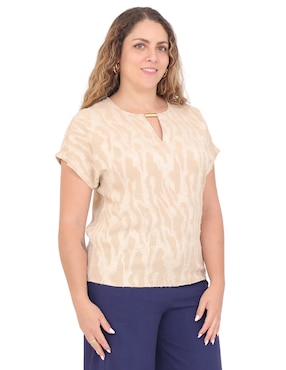 Blusa Duplan Petite manga corta para mujer