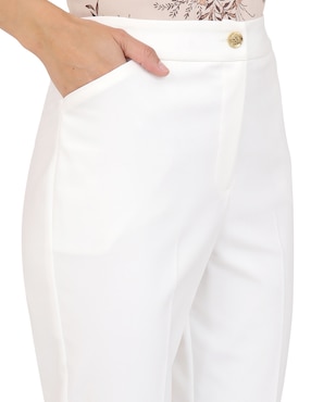 Pantalón regular Duplan slim para mujer
