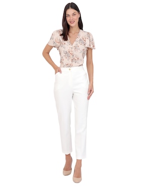 Pantalón regular Duplan slim para mujer