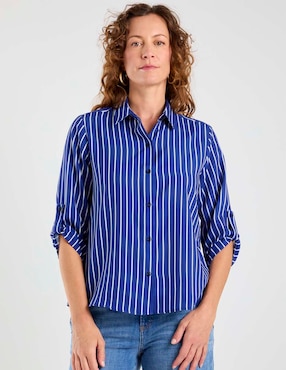 Blusa camisera Lpc manga 3/4 para mujer