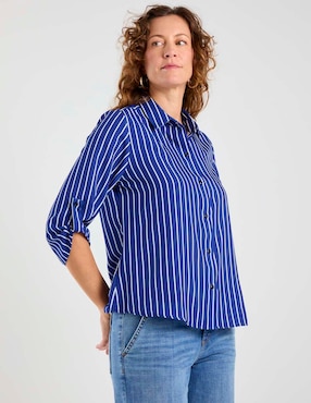 Blusa camisera Lpc manga 3/4 para mujer