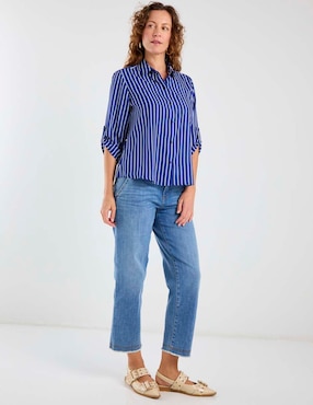 Blusa camisera Lpc manga 3/4 para mujer