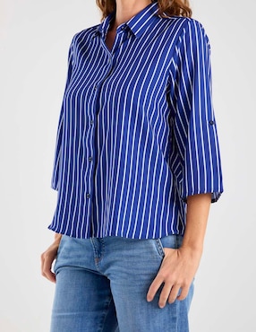 Blusa camisera Lpc manga 3/4 para mujer