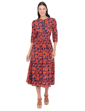 Vestido midi formal Duplan para mujer