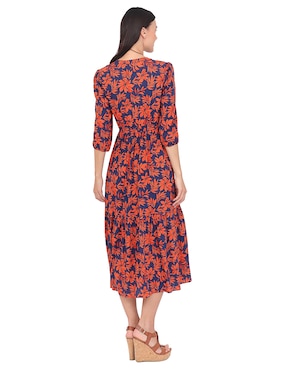 Vestido midi formal Duplan para mujer