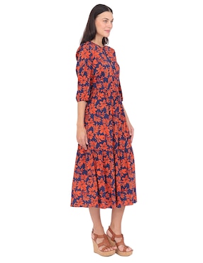 Vestido midi formal Duplan para mujer