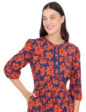 Vestido midi formal Duplan para mujer
