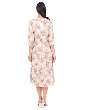 Vestido midi casual Duplan para mujer