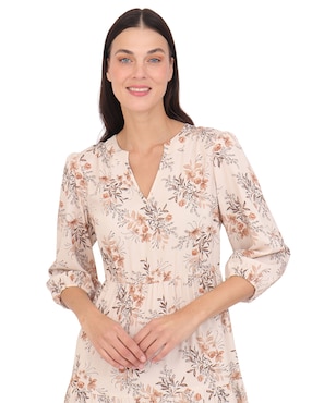 Vestido midi casual Duplan para mujer