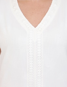 Blusa Duplan Petite manga corta para mujer
