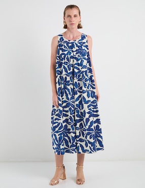 Vestido 3/4 casual Lorenza Blau para mujer