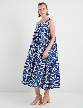 Vestido 3/4 casual Lorenza Blau para mujer