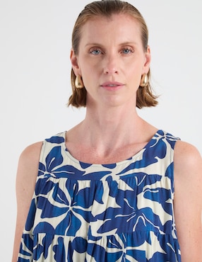 Vestido 3/4 casual Lorenza Blau para mujer