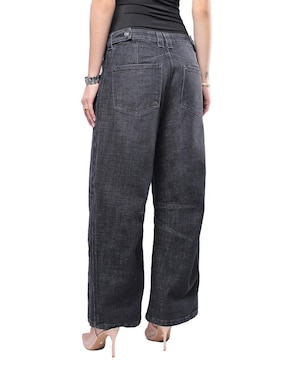Jeans relaxed barrel media cintura Savi Jeans para mujer