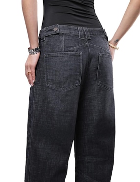 Jeans relaxed barrel media cintura Savi Jeans para mujer