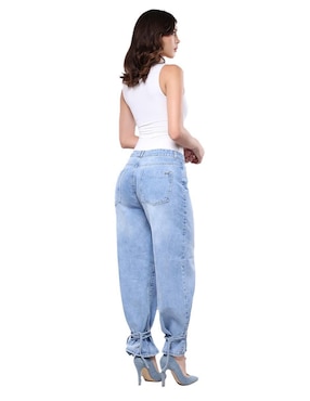 Jeans relaxed amplio cintura alta Savi Jeans SB4655 para mujer