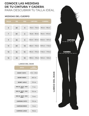Jeans relaxed amplio cintura alta Savi Jeans SB4655 para mujer