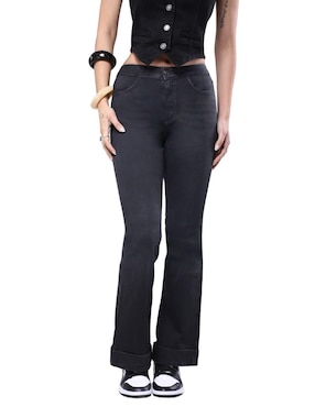 Jeans boot media cintura Savi Jeans para mujer