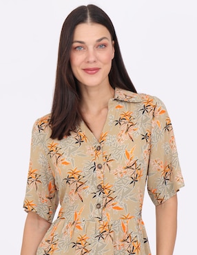 Vestido midi casual Duplan Grupo Estoril para mujer