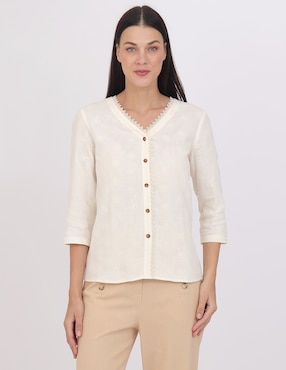 Blusa Duplan Grupo Estoril manga 3/4 para mujer