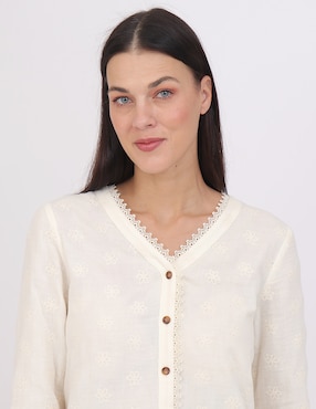 Blusa Duplan Grupo Estoril manga 3/4 para mujer