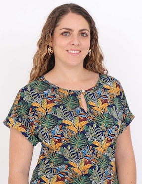 Blusa Duplan Petite manga corta para mujer
