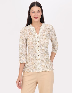Blusa Duplan manga 3/4 para mujer