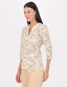 Blusa Duplan manga 3/4 para mujer