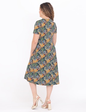 Vestido midi casual Duplan Petite para mujer