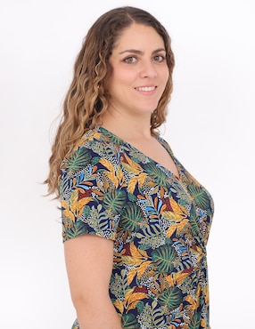 Vestido midi casual Duplan Petite para mujer