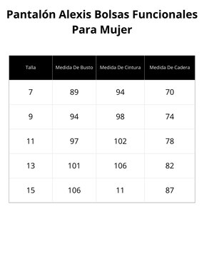 Pantalón capri Alexis recto para mujer
