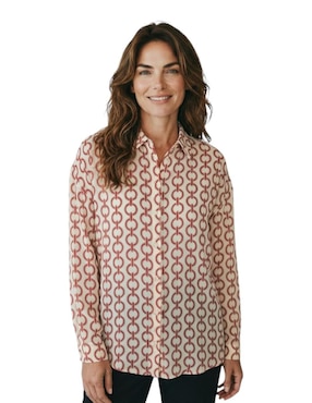 Blusa camisera Alexis manga larga para mujer