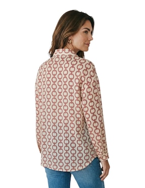 Blusa camisera Alexis manga larga para mujer