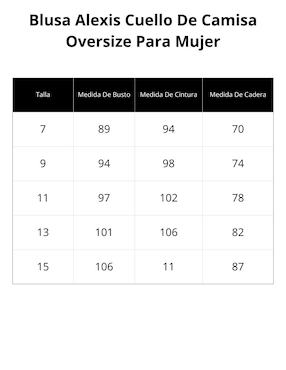 Blusa camisera Alexis manga larga para mujer