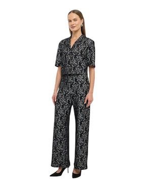 Blusa camisera Alexis manga al codo para mujer