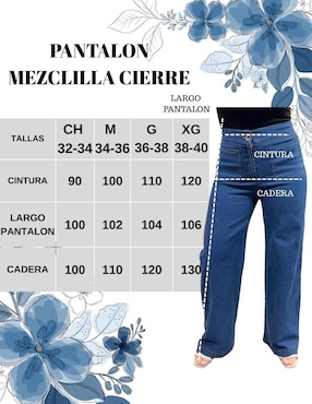 Pantalón Yaretni Moda recto para mujer