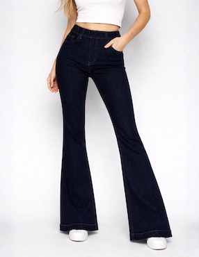 Jeans campana cintura alta OBS Jeans 25340-D para mujer