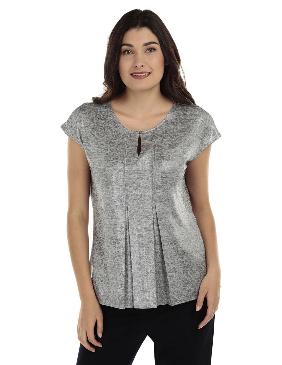 blusas plateadas