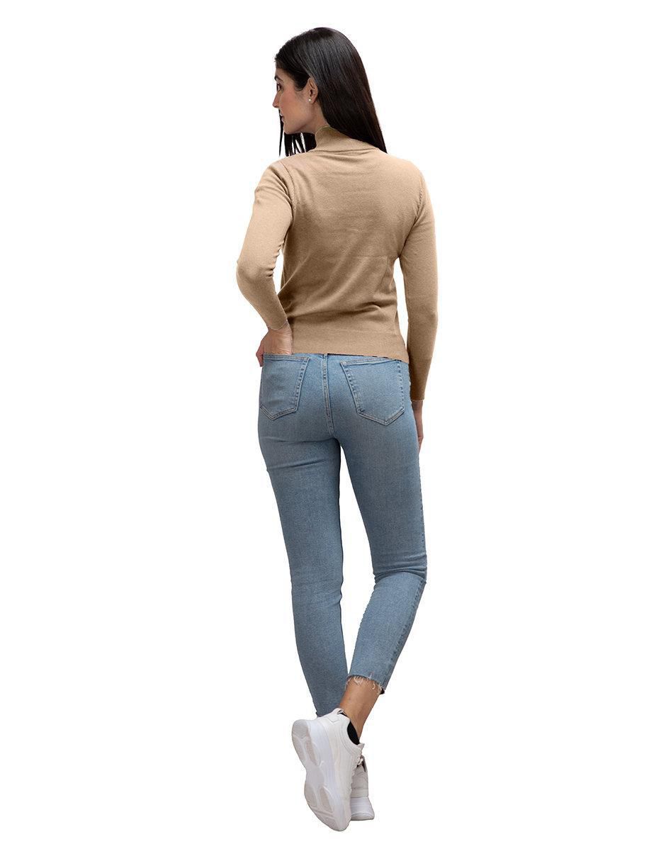 Suéter cuello alto para mujer 4