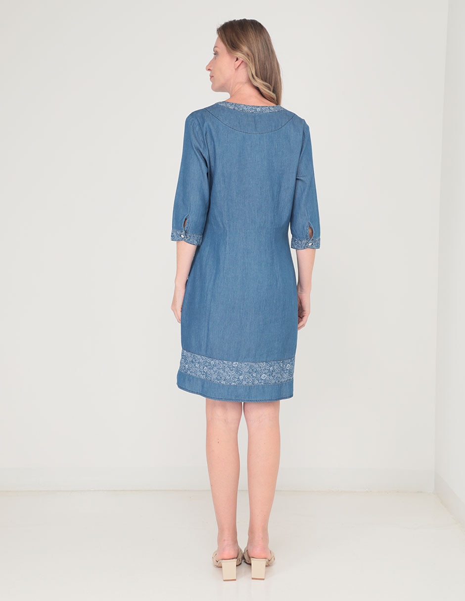 Vestido a la rodilla casual para mujer 2