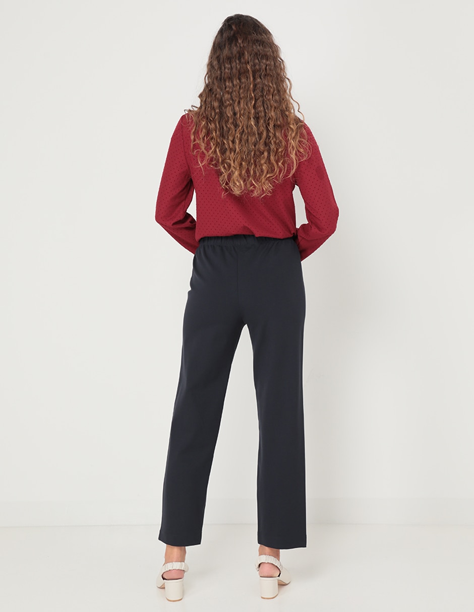 PANTALON DAMAIA ATELI, 40, AZUL MARINO