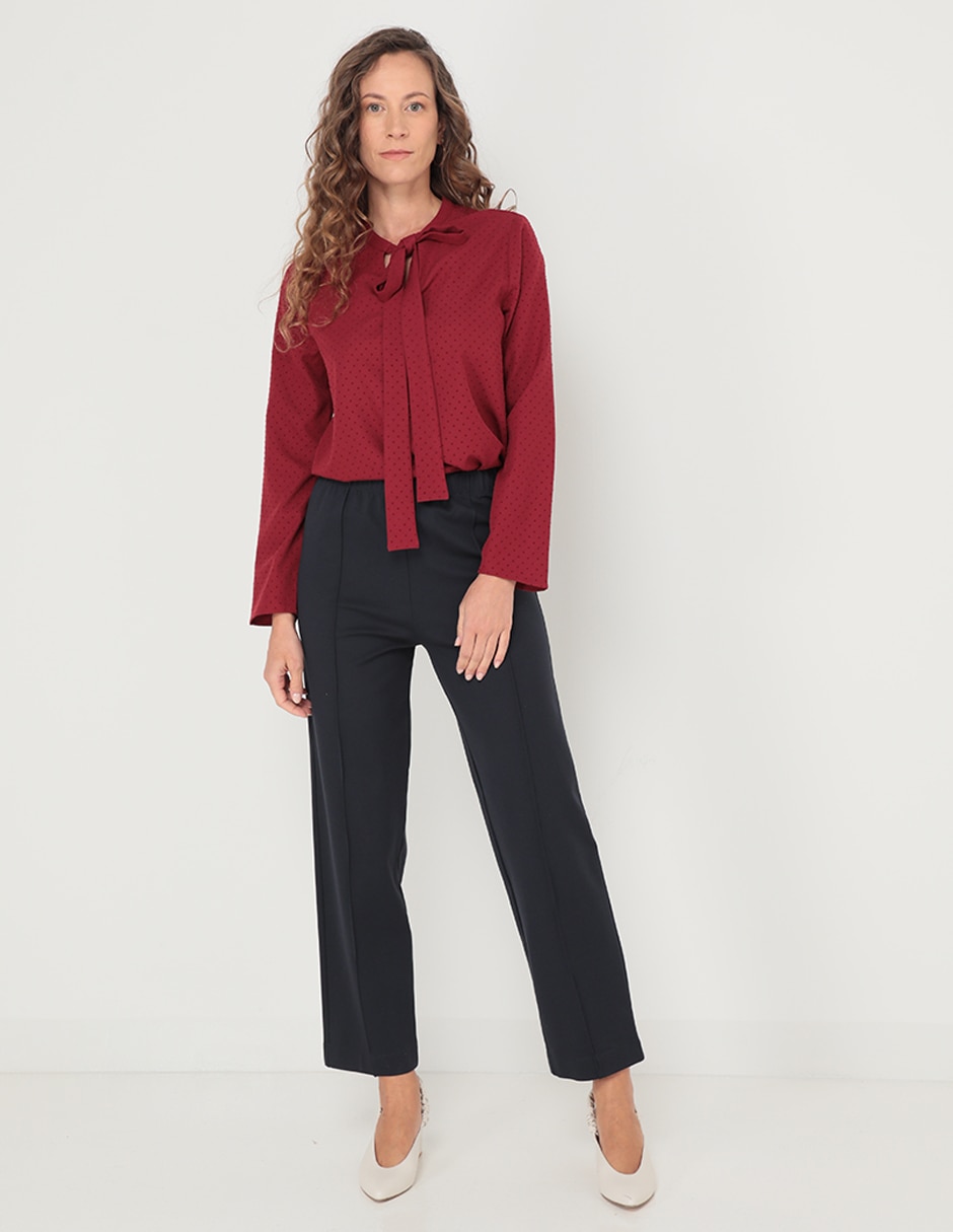 PANTALON DAMAIA ATELI, 40, AZUL MARINO