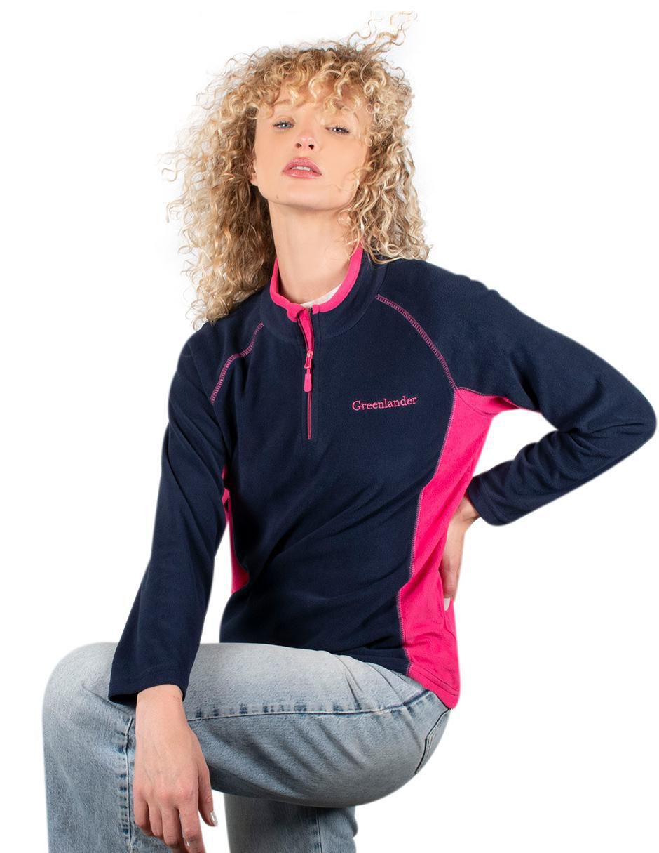 Sudadera con cuello a contraste para mujer Sudadera con cuello a contraste para mujer
