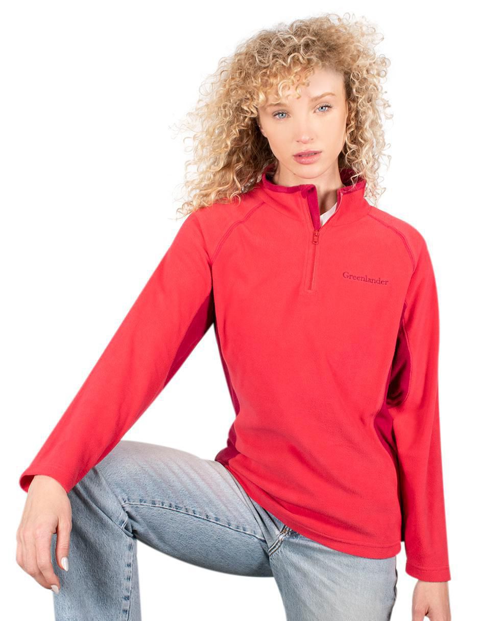 Sudadera con cuello a contraste para mujer