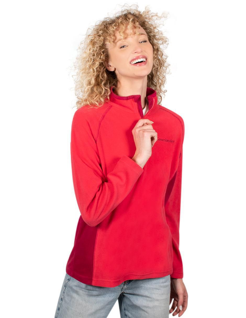 Sudadera con cuello a contraste para mujer 3